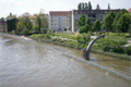 Oder tritt über die Ufer